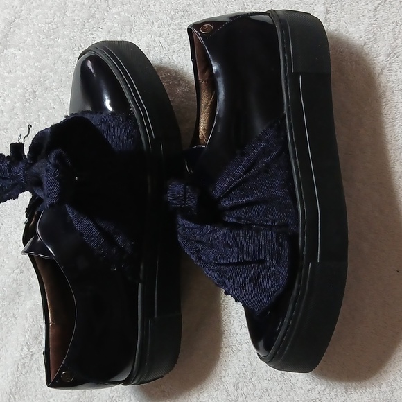 Agl Shoes - Attilio Giusti Leombruni Platform Pattern Leather Sneakers Size 37 Women's